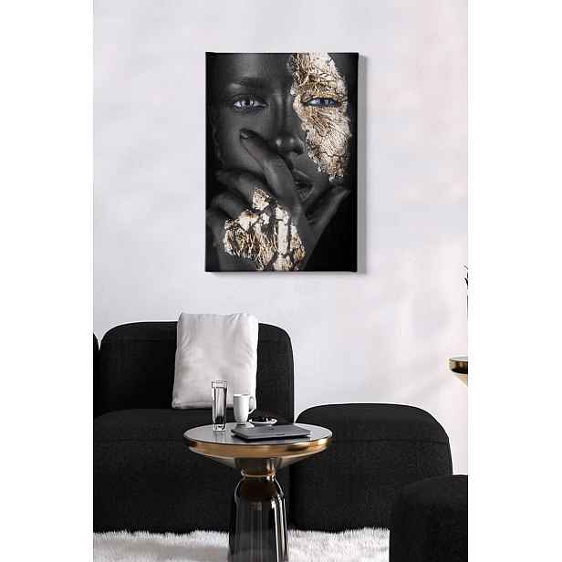 Hanah Home Obraz Žena se zlatem 50x70 cm