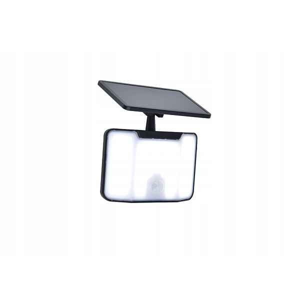 Lutec Kombo solární Led reflektor černý 6W 700lm 5000K Pir IP44
