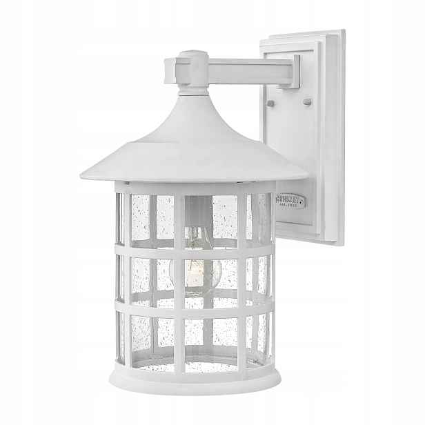 Nástěnné svítidlo klasická venkovní lampa bílá zahradní IP44 Hinkley