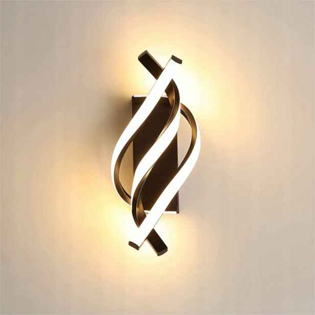 Nástěnné svítidlo Led černé, interiérové, loft styl, do obývacího pokoje, 22W, 3000K
