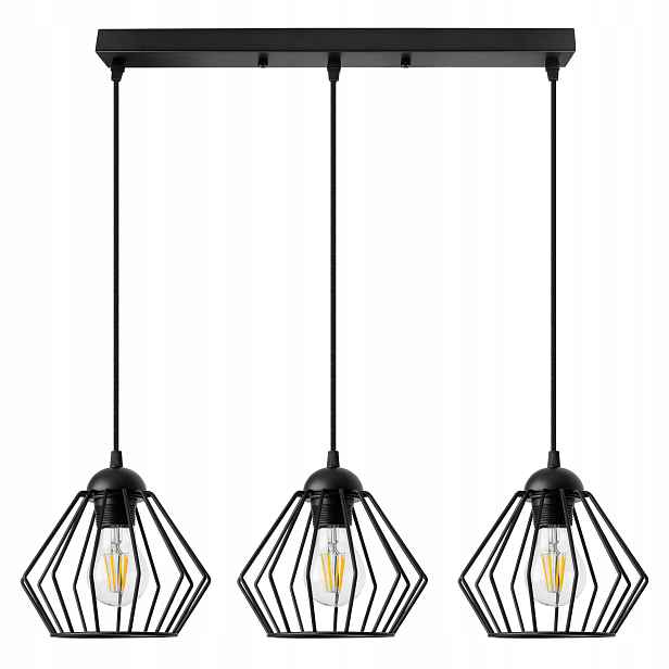 Závěsná Stropní Lampa Lustr Briliantová Led