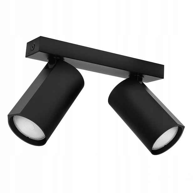 Domeno Bora stropní svítidlo černá 2xGU10 10W 20 cm