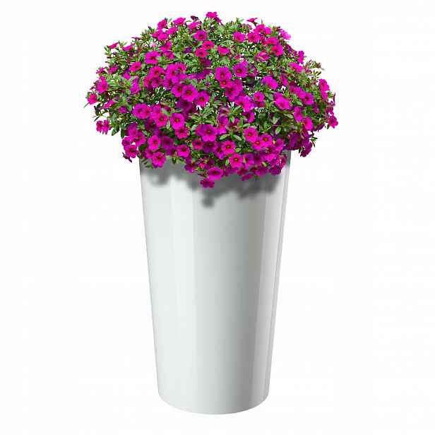Květináč Květináč 57 cm Obal Na Květináč Vložka Do Květináče Plastová Bílá