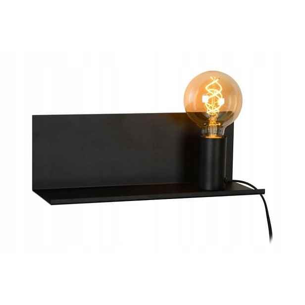 Lucide Sebo nástěnné svítidlo černé kov E27 max 40W 35cm