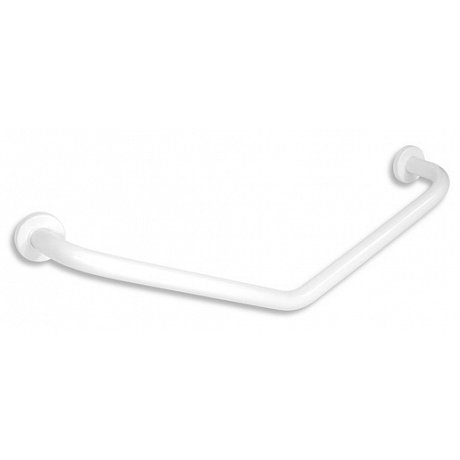 Madlo Novaservis x66,2 cm bílá R66404,11 - Novaservis Úhlové držadlo s krytkami 400x400mm bílé