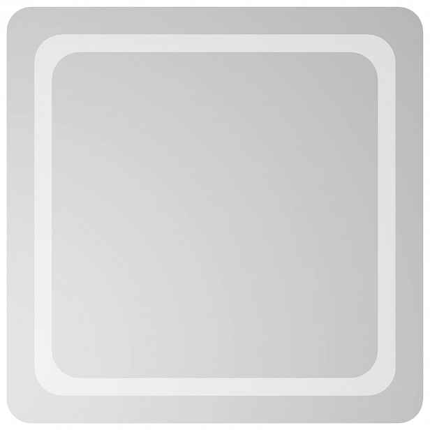 vidaXL LED koupelnové zrcadlo Transparentní 60 x 60 cm tvrzené sklo