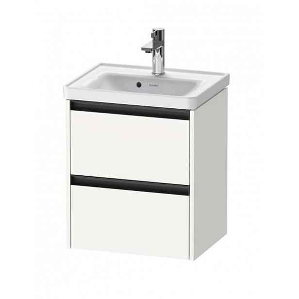 Duravit Ketho.2 - Umyvadlová skříňka 55x48x38 cm, 2 zásuvky, matná bílá K25280018180000