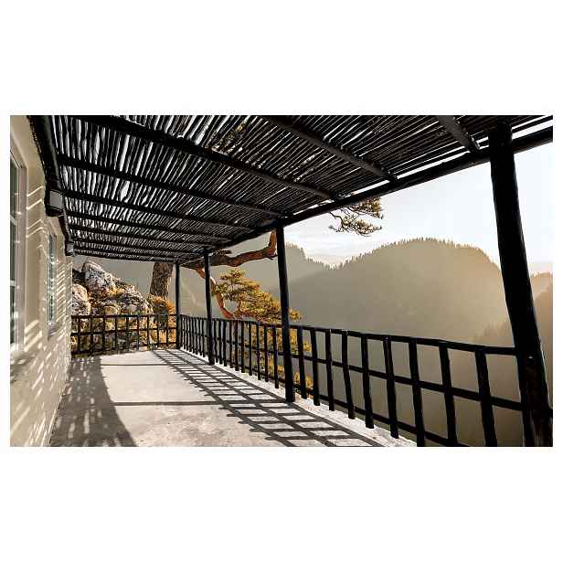 Fototapeta Hory Terasa Panorama Krajina Perspektiva Večer 250x175 3D lepidlo