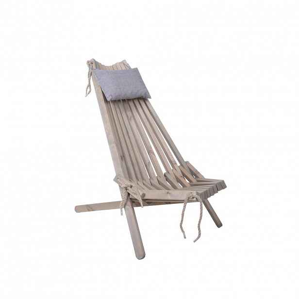 Gardenson ZAHRADNÍ RELAXAČNÍ ŽIDLE, dřevo, textil