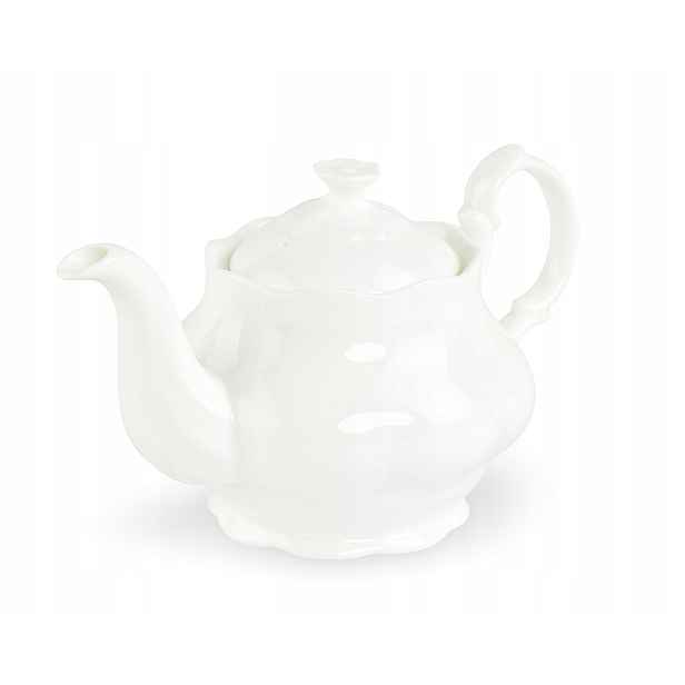 Porcelánová konvice Victoria, bíla, viktoriánský styl, 400 ml