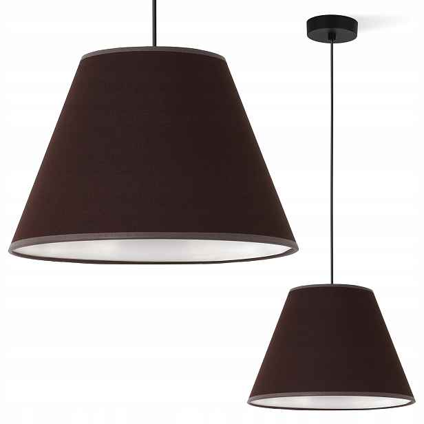 Závěsná Stropní Lustrová Lampa S Hnědým Stínidlem Do Ložnice Obývacího Pokoje