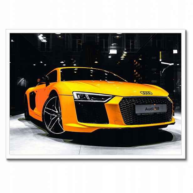 Plakáty v rámu 70x50 Žluté Audi R8