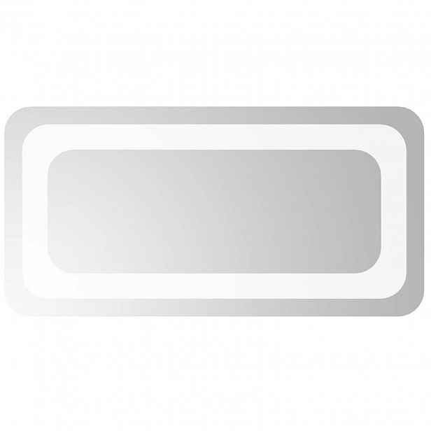 vidaXL LED koupelnové zrcadlo Transparentní 40 x 20 cm tvrzené sklo