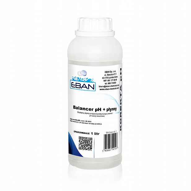 Balancer pH Plus 5L Tekutina pro zvýšení pH vody v vířivém bazénu Eban