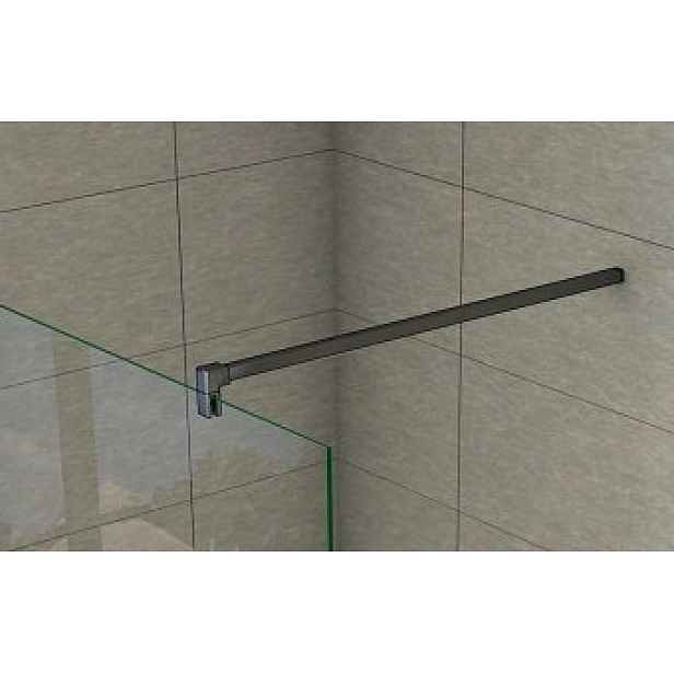 Eco produkty WALK-IN ČERNÁ STABILIZAČNÍ KOLMÁ VZPĚRA 900MM PRO SKLO 6 - 8MM
