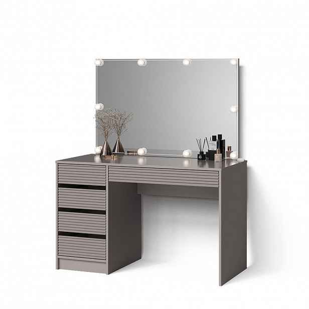 Livinity® TOALETNÍ STOLEK Imola Kašmír 120 cm s osvětlením LED