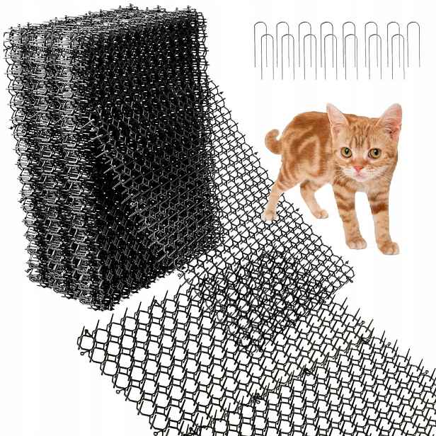 Odpuzovací Podložka Pro Kočky A Psy Proti Kočkám 20X40 CM 15KS Černá