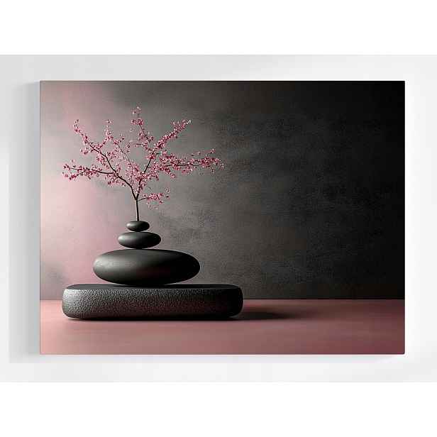 Plakát Zen Wellness Kameny Sakura Harmonie Relax 100x75