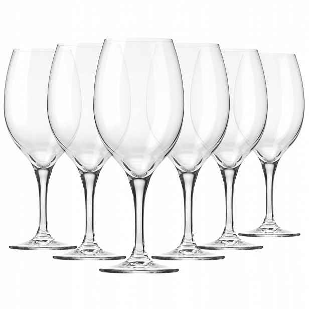 Skleničky na bílé a růžové víno Krosno Xno Wine komplet 370 ml 6 ks