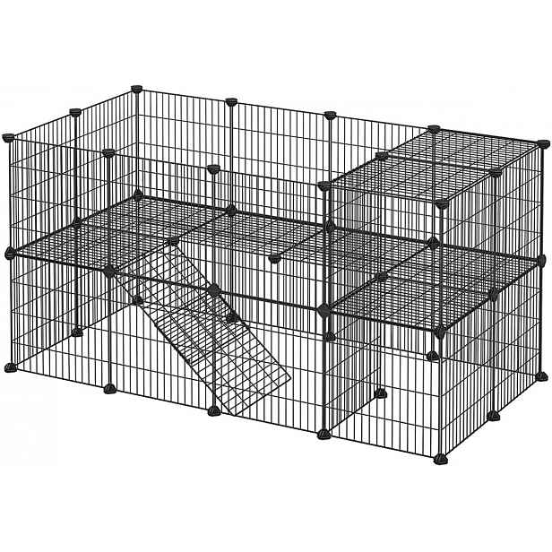 AKCE Ohrada pro malá zvířata ANIMAL 143x73x71 cm, černá II. jakost