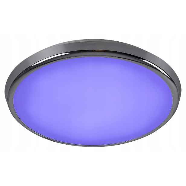 Stropní Svítidlo Rgb s dálkovým ovládáním 30 cm Led 18W chrom kulatý Balthasar 3464 Rabalux