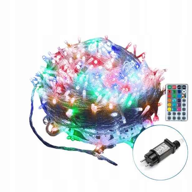 Vánoční osvětlení na stromeček Aigostar Rgb s dálkovým ovládáním 30 m 3 m