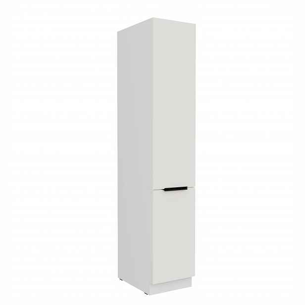 Vysoká potravinová skříňka Aria 40 DK-210 2F Barva korpusu: Bílá, Barva dvířek: WH - Crystal white AFM