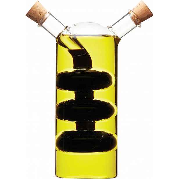 Dávkovač Oleje A Octa, 300+100 ML, Sklo, Kaskádová Konstrukce 2V1