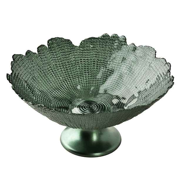 Mondex Skleněná servírovací mísa GREENIE 28x14 cm zelená