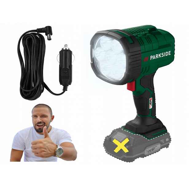 Parkside Phla 20LI A1 akumulátorová svítilna 7x Led 2500 lm 20 V Extra Silná