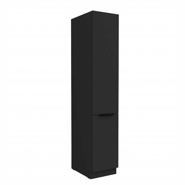 Vysoká potravinová skříňka Aria 40 DK-210 2F Barva korpusu: Černá, Barva dvířek: BL - Black AFM