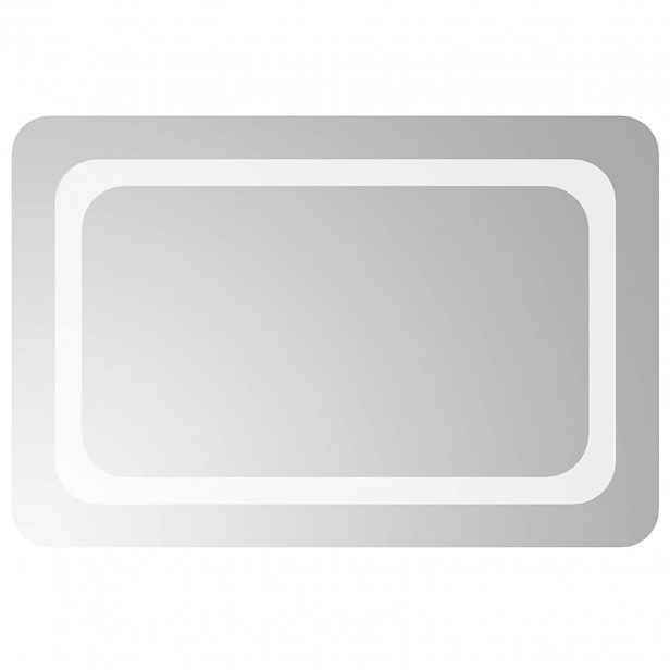 vidaXL LED koupelnové zrcadlo Transparentní 60 x 40 cm tvrzené sklo