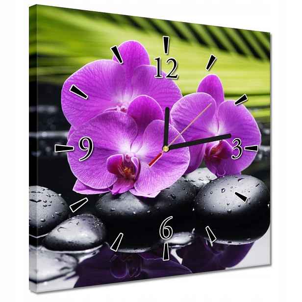 Hodiny 30x30 Orchidej na Valentýna