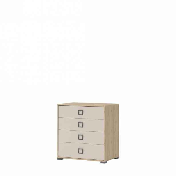 KOMODA 4F KIKI - F4 - buk/písek