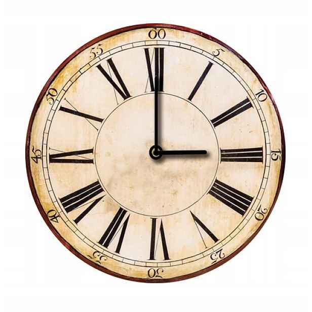 Velký nástěnný hodinový stroj do kuchyně obývacího pokoje Vintage Retro 50x50