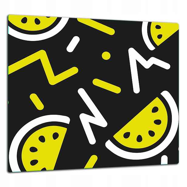 Skleněná Ochranná Deska Panel Lepidlo 65x60 Vzor