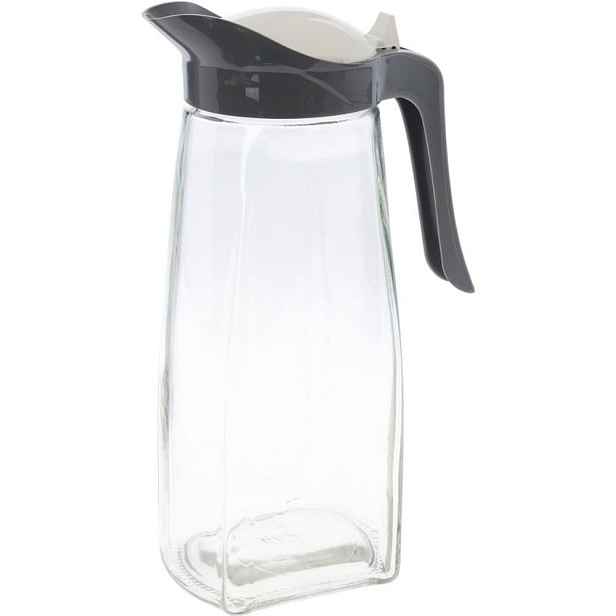 EXCELLENT HOUSEWARE Skleněná konvice na čaj i vodu 1,5 l šedá KO-024001980seda