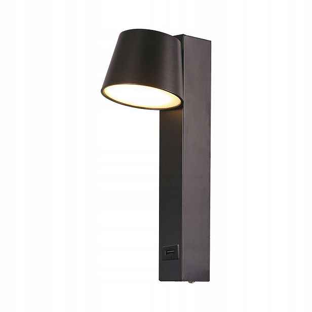 Led svítidlo V-tac 8W Nástěnné svítidlo Hotel Postel Usb VT-10112 3000K 900lm