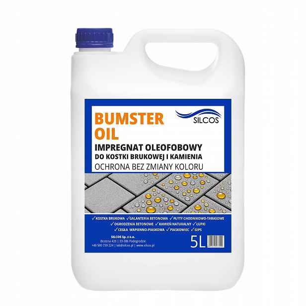 Silcos Bumster Oil 5L Oleofobní Přípravek Na Kámen A Dlažební Kostky