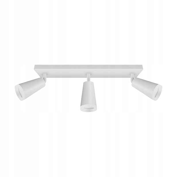 Struhm Minimalistická nástěnná a stropní lampa bílá 3xGU10 Sana
