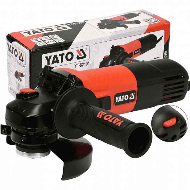 Úhlová Bruska Yato YT-82101 1100W 125 MM Regulace Otáček