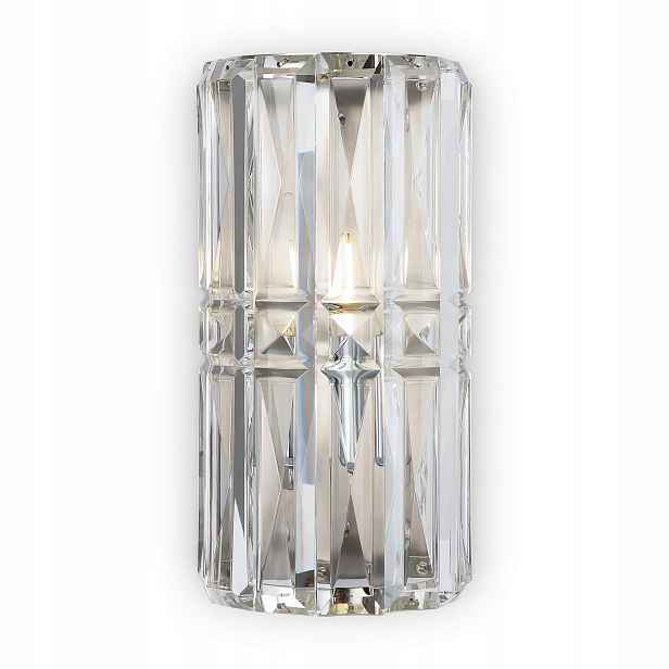 Křišťálové nástěnné svítidlo glamour chrom do ložnice obývacího pokoje 25 cm Maytoni