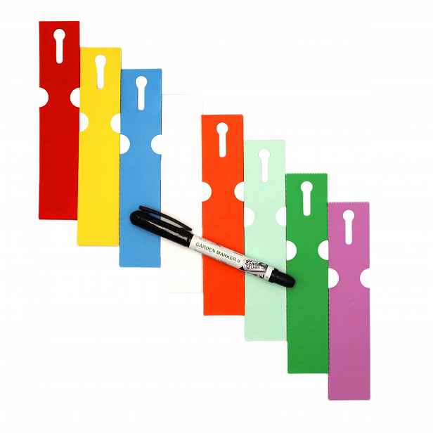 Marker ll+ Etikety 8 barev smyčkové pro popis rostlin 163 mm x 33 mm (33 x 163)