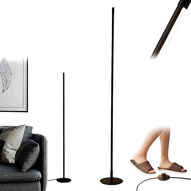 Stojací Led podlahová lampa Edishine černá 147 cm 3000K 1100LM