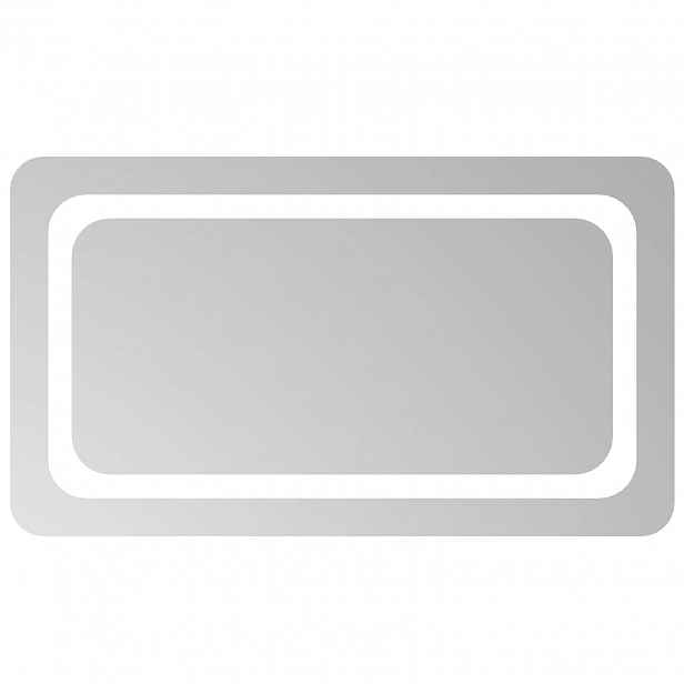 vidaXL LED koupelnové zrcadlo Transparentní 70 x 40 cm tvrzené sklo