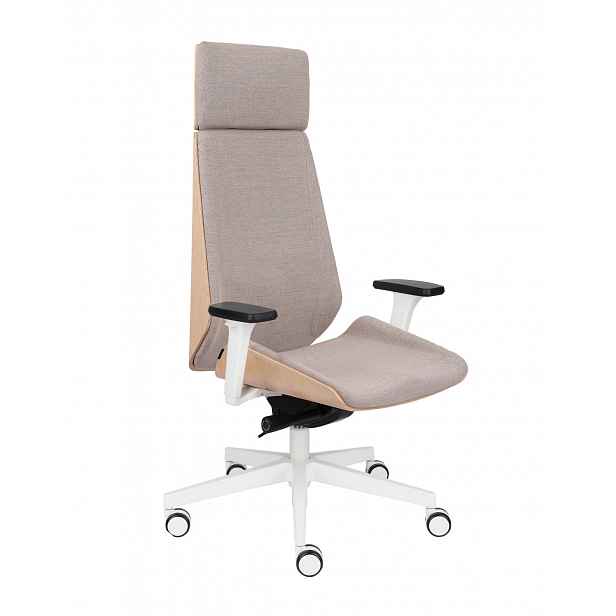 Kancelářské křeslo Moon Wood HD White