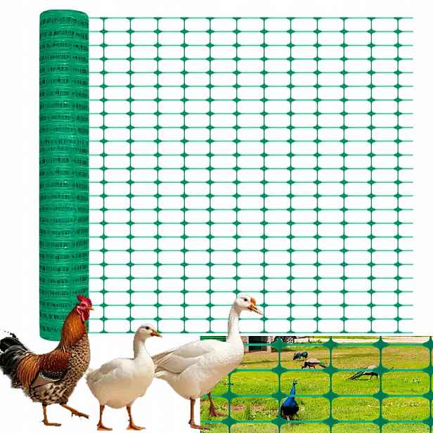 Plotová Slevová síť plastová Pro Oplocení Kurníku 65x35mm 1x30m