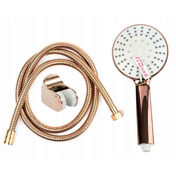 Rose Gold sprchová hlavice hadice měděná