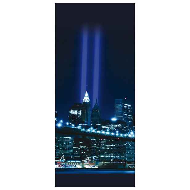 Samolepka Fototapeta Brooklynský most v noci New York panorama 91x211
