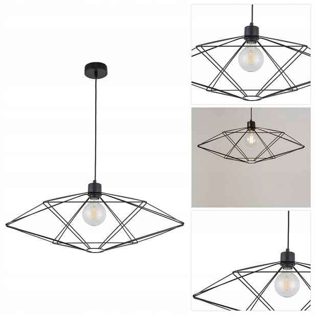 Závěsná lampa Vario černá, moderní, nad psací stůl, osvědčený lesk Sigma